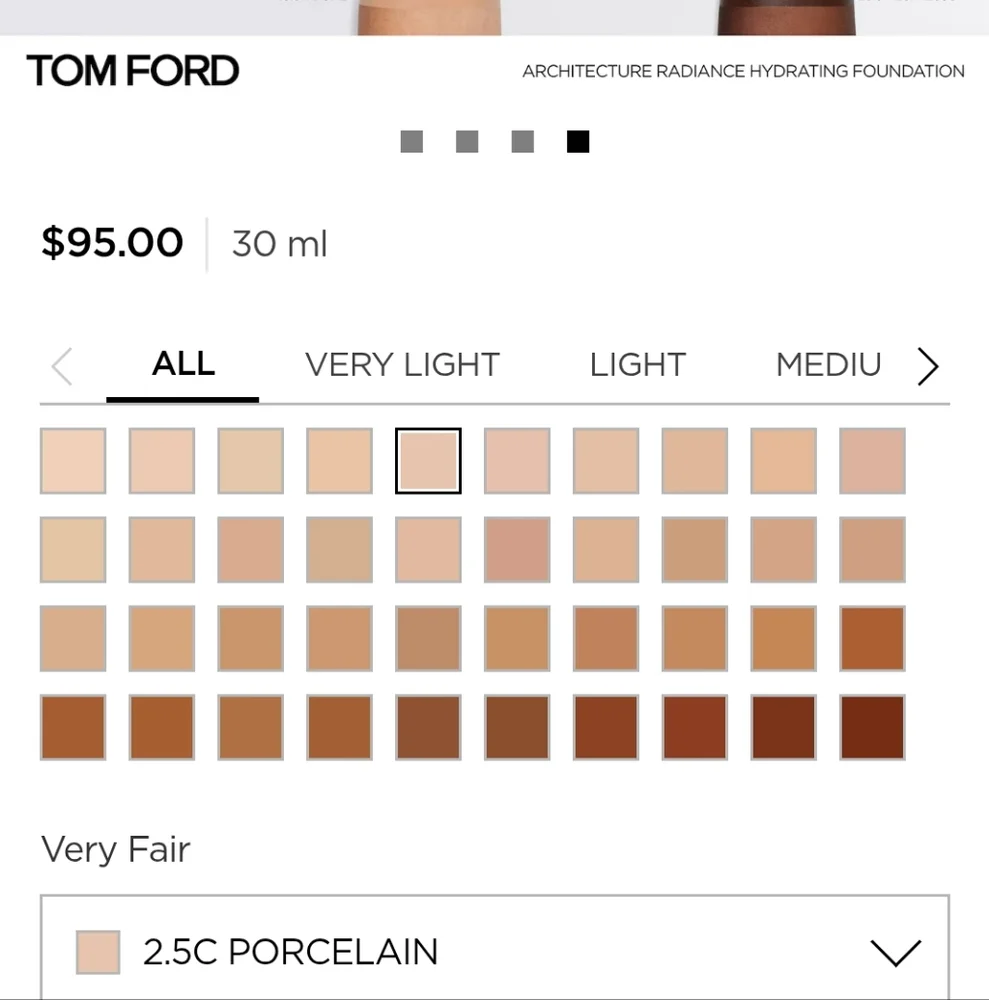 NIB TOM FORD ARCHITECTURE RADIANCE HYDRATING FOUNDATION 2.5 - Picture 3 of 16